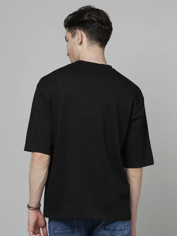 CELIO plain black cotton t-shirt