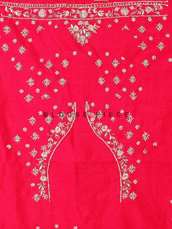 Elegant dark pink lehenga choli in raw silk