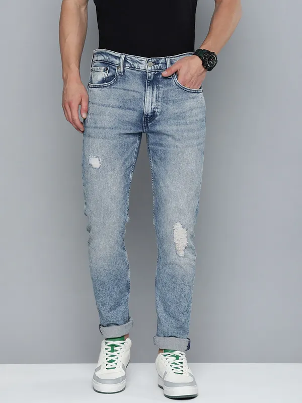 LEVIS 512 slim tapered fit sky blue jeans
