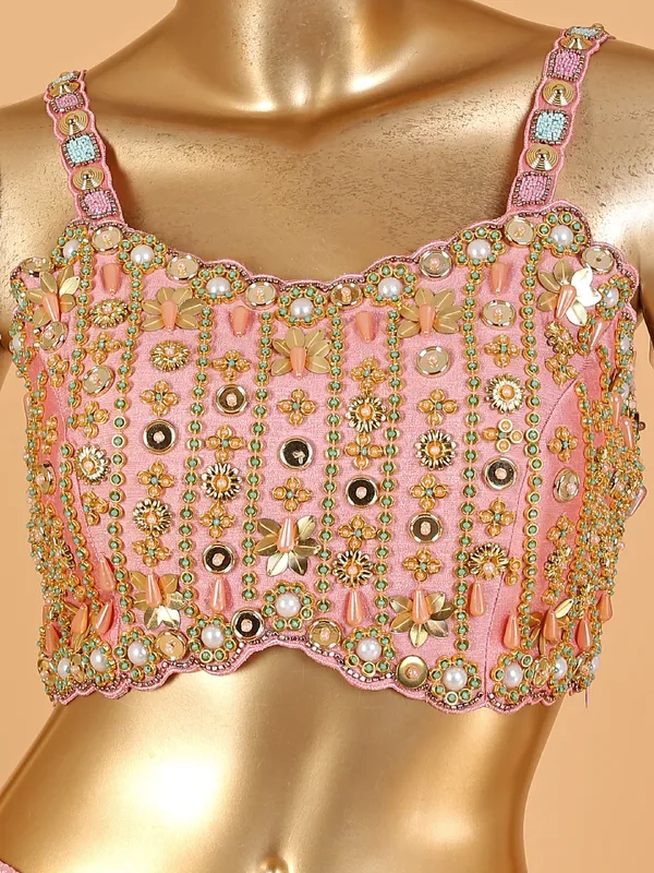Newest pink designer georgette suit