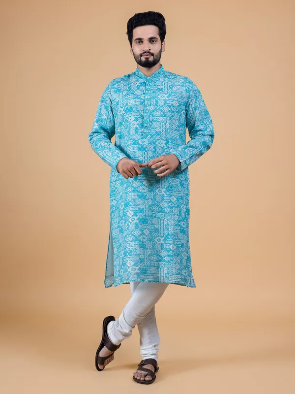 Newest aqua georgette kurta suit