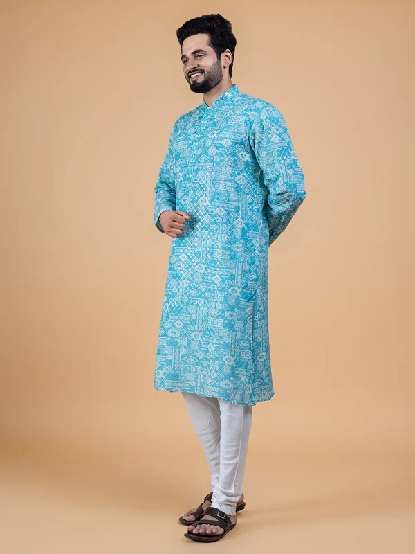 Newest aqua georgette kurta suit