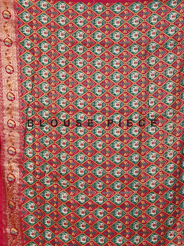 Newest aqua silk saree for festive