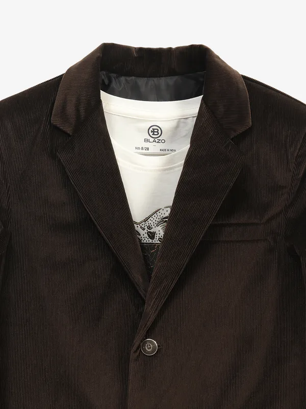Newest brown terry rayon blazer
