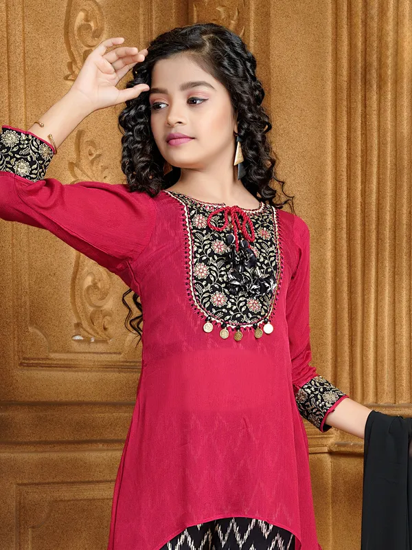 Newest magenta palazzo suit