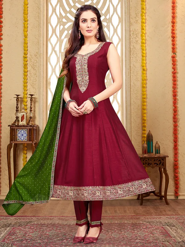 Buy Maroon Colour Suit for Women in USA United States