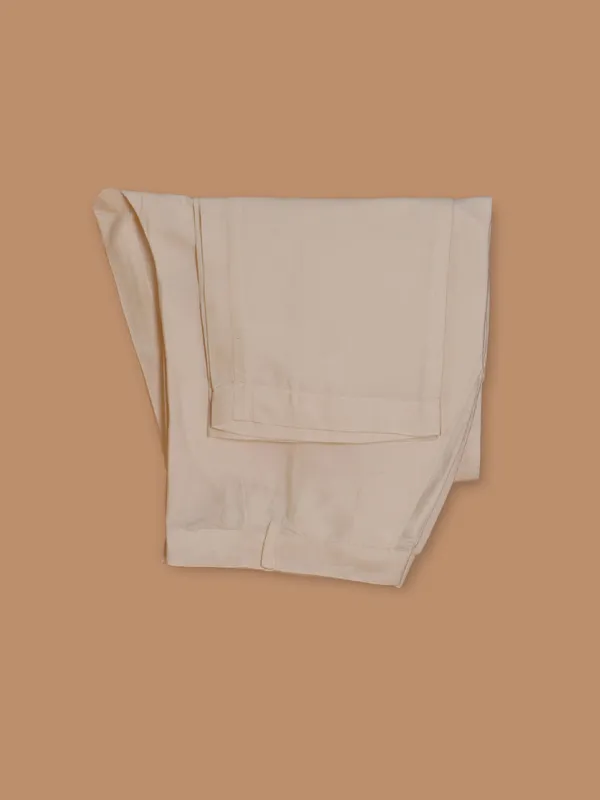 Newest silk cream waistcoat set for man