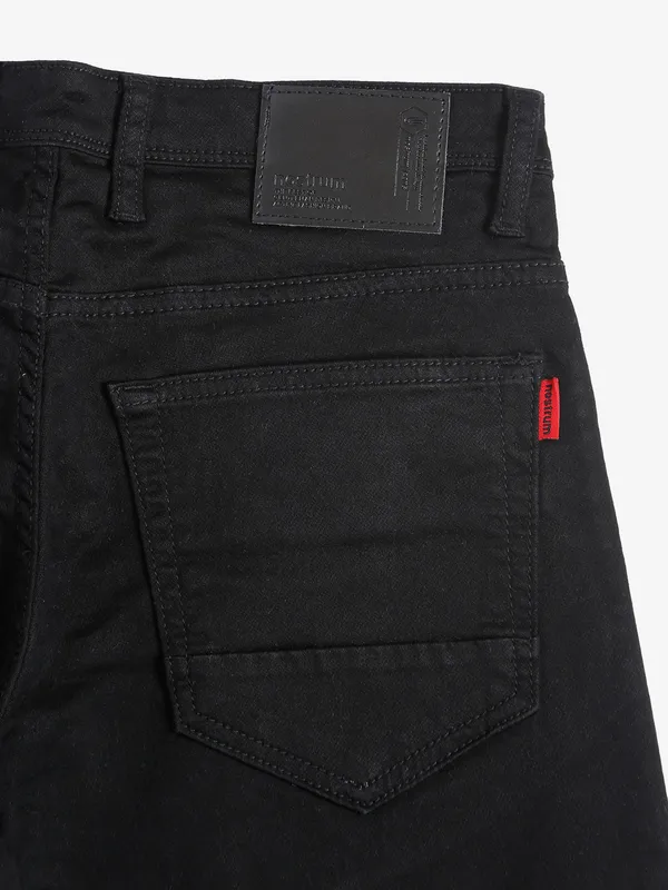 Nostrum black solid ankle jeans