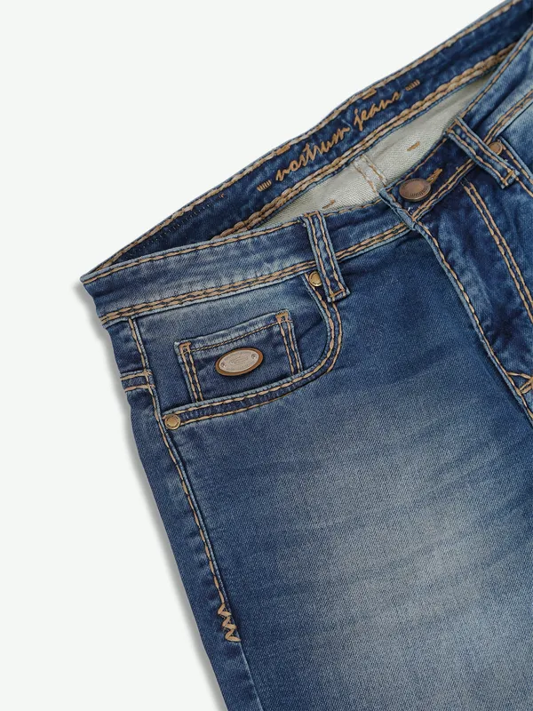 Nostrum blue washed slim fit jeans