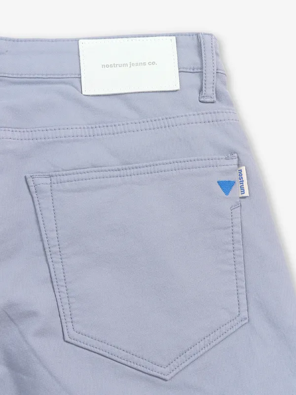 NOSTRUM sky blue solid cotton jeans