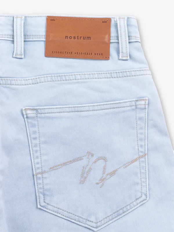 NOSTRUM sky blue solid denim jeans