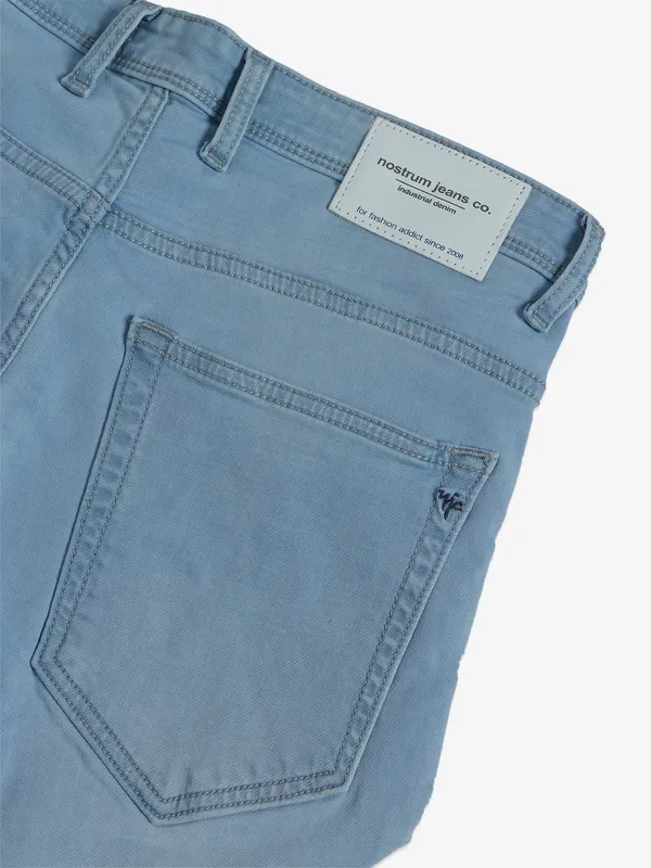 Nostrum sky blue washed slim fit jeans