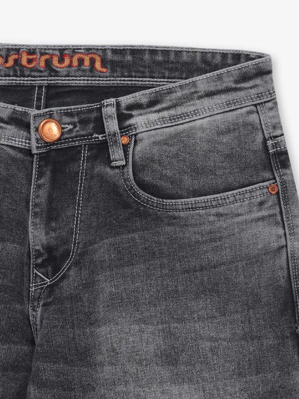 NOSTRUM washed black denim slim fit jeans
