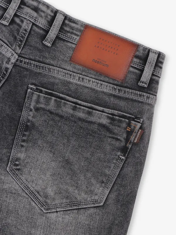 NOSTRUM washed black denim slim fit jeans