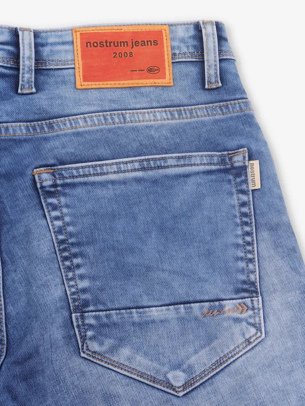NOSTRUM washed blue boot cut fit denim