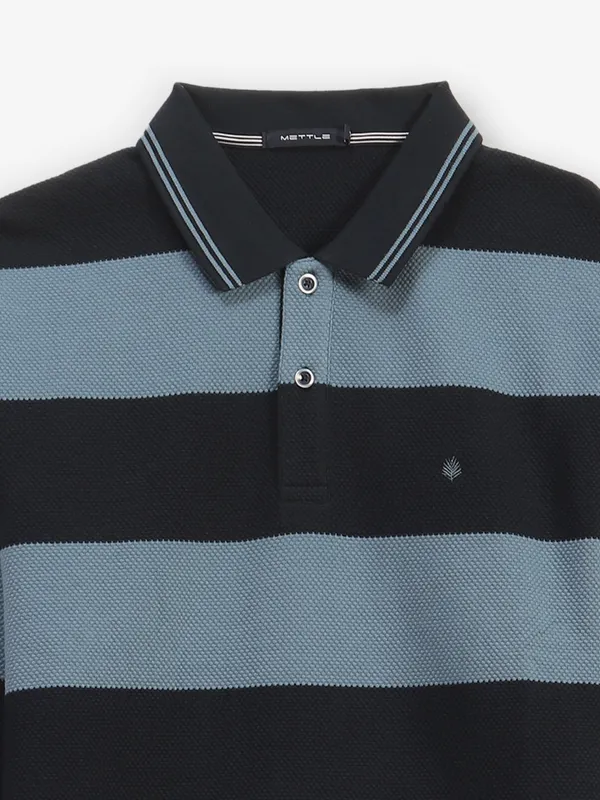 Octave black and blue color block t-shirt