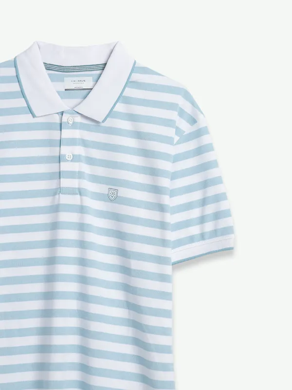 Octave light blue stripe t shirt