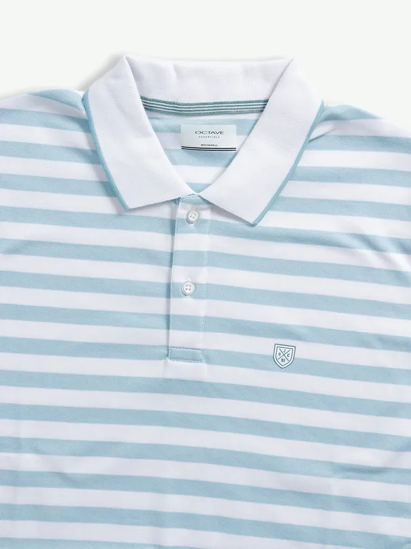 Octave light blue stripe t shirt