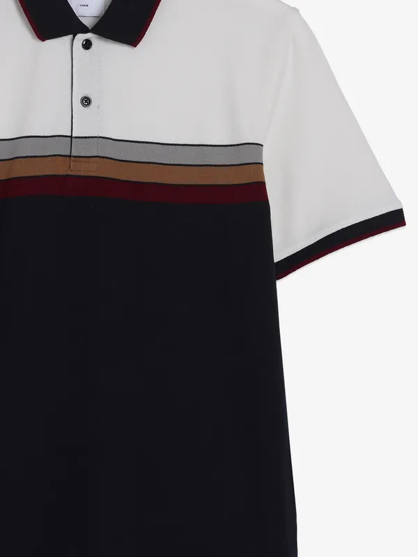 OCTAVE navy color block t-shirt