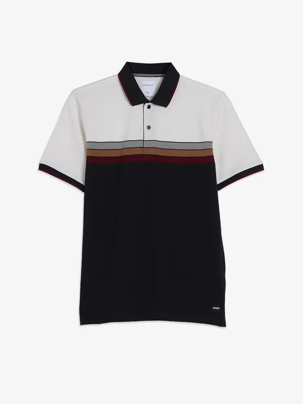 OCTAVE navy color block t-shirt