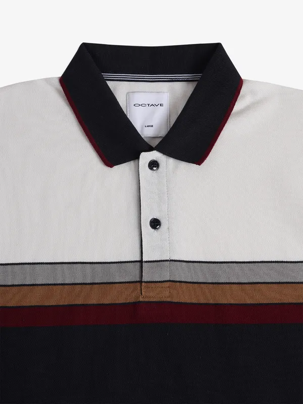 OCTAVE navy color block t-shirt