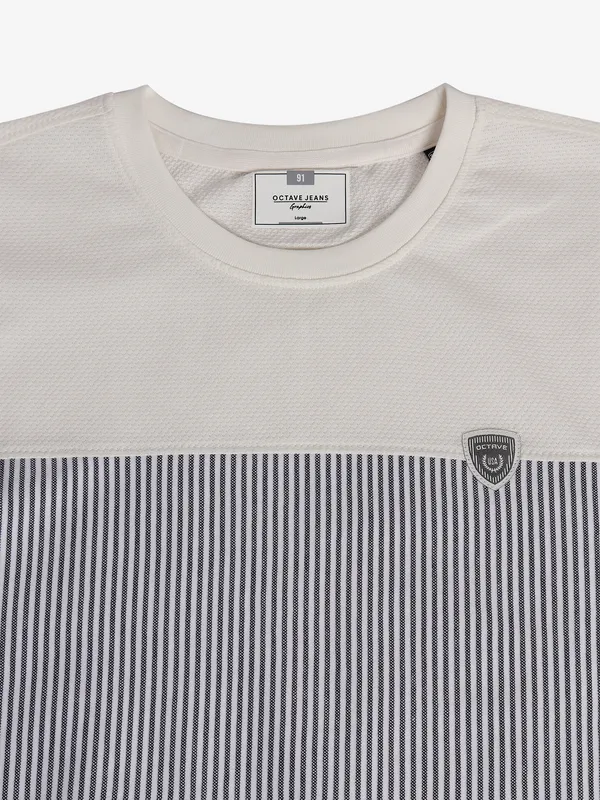 Octave off white stripe t-shirt