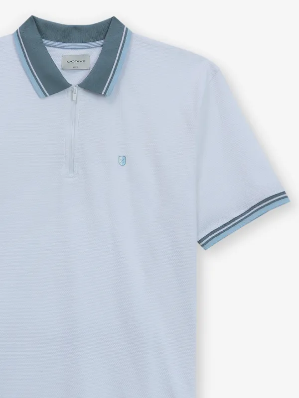 OCTAVE plain white cotton t-shirt
