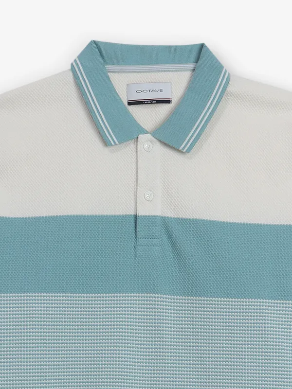 OCTAVE sky blue cotton t-shirt