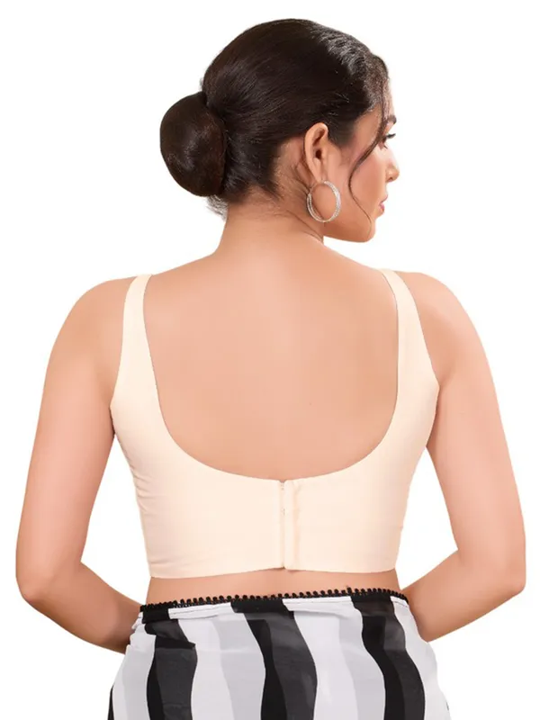 Off white blouse in rich silk