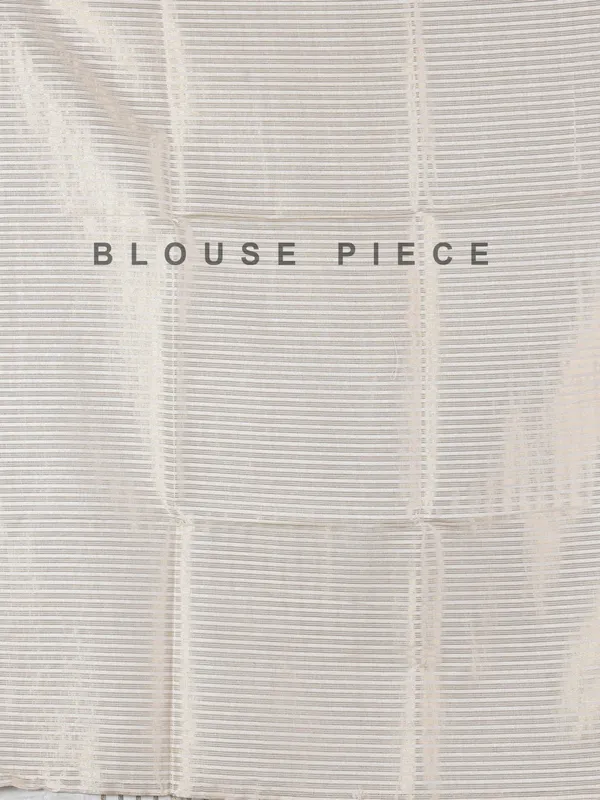 Off white blue semi silk saree with zari and embroidery touch