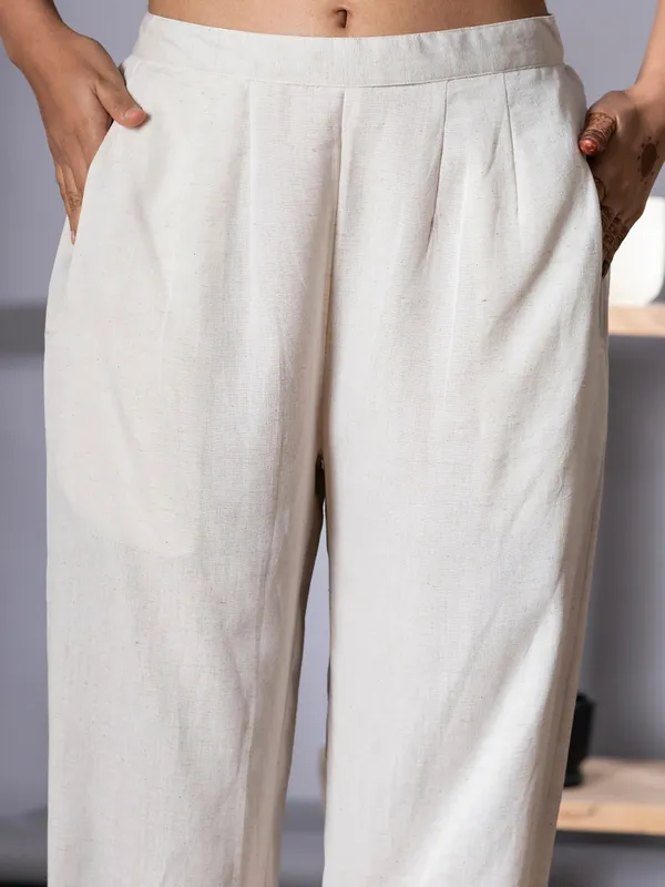 Off-white co-ord set in cotton
