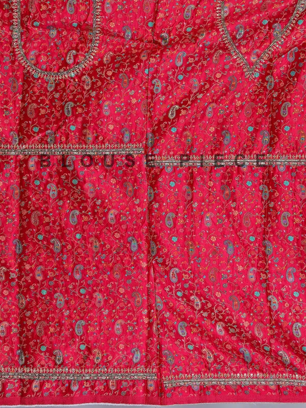 Off white dola silk saree with stone and thread embellishments