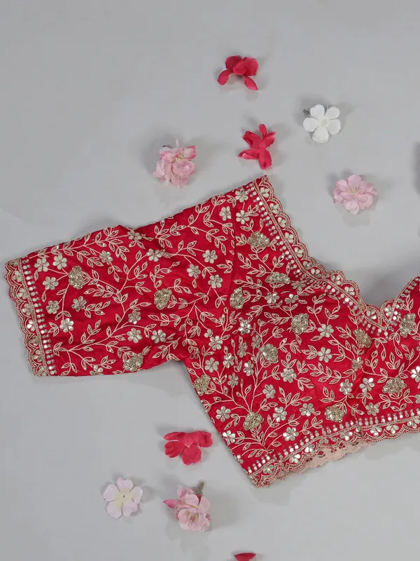 Off white tissue silk saree with elegant embellishments