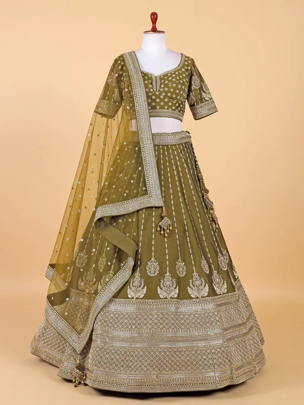 Mehndi Lehenga Buy Lehengas for Mehndi Function at Affordable