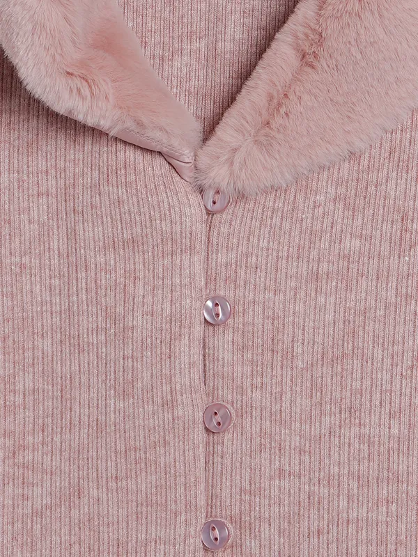 Onion pink knitted plain top