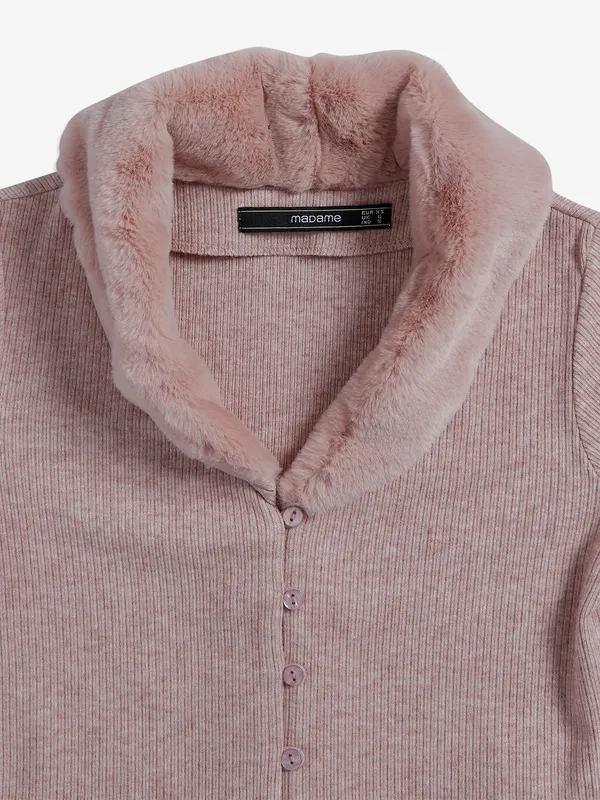 Onion pink knitted plain top