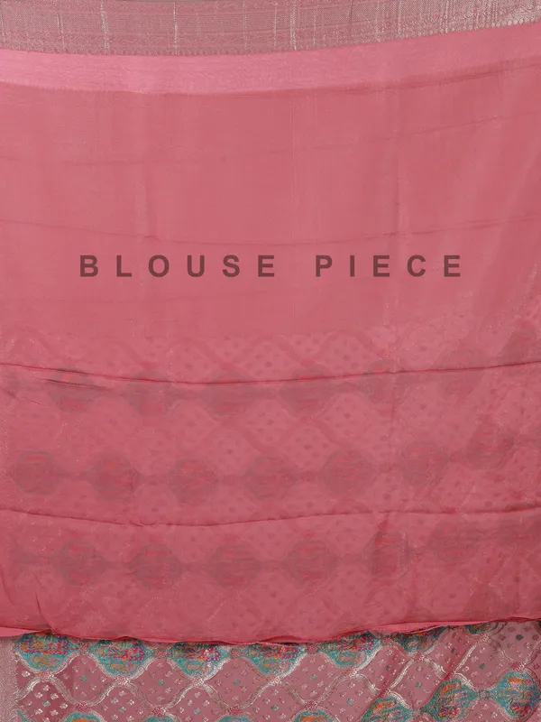 Onion pink satin silk saree for traditional touch