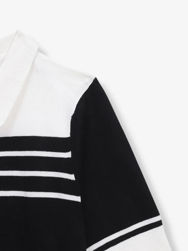 ONLY black printed knitted top