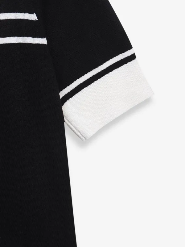 ONLY black printed knitted top