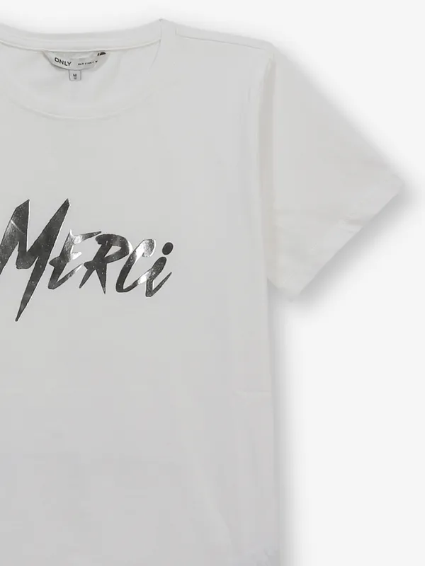 ONLY cotton t-shirt in off-white