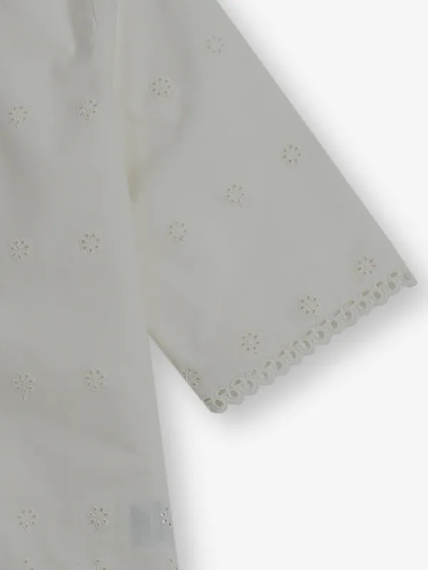 ONLY off-white cotton top for women