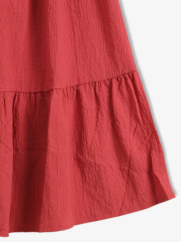ONLY plain red cotton drees
