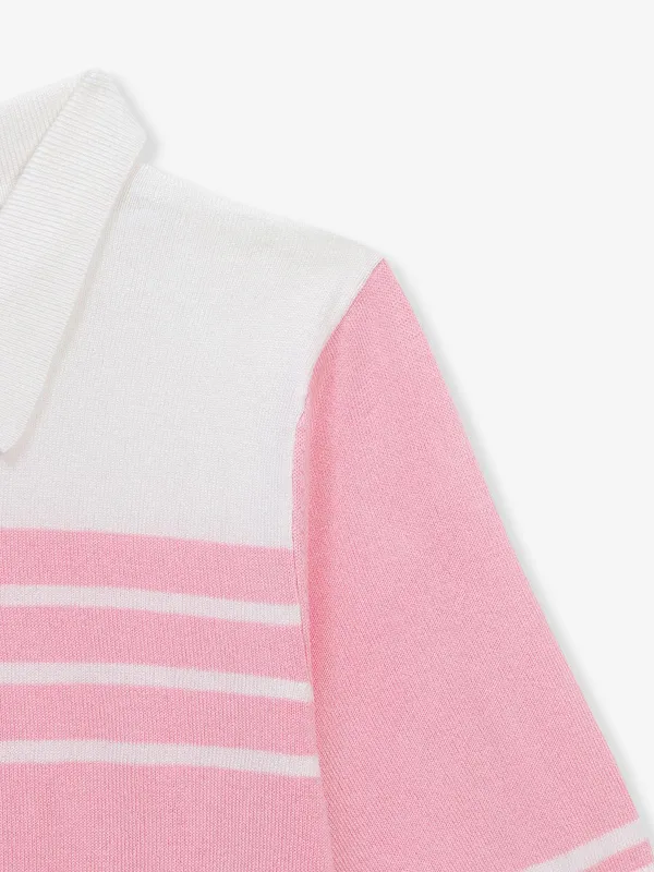 ONLY printed pink knitted top