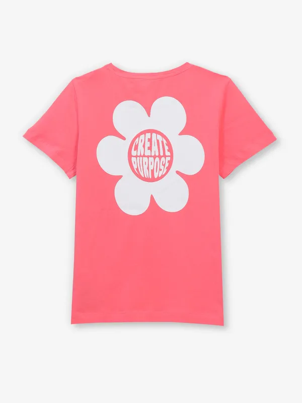 ONLY watermelon color printed t-shirt