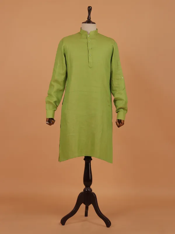 Orange cotton waistcoat set for wedding