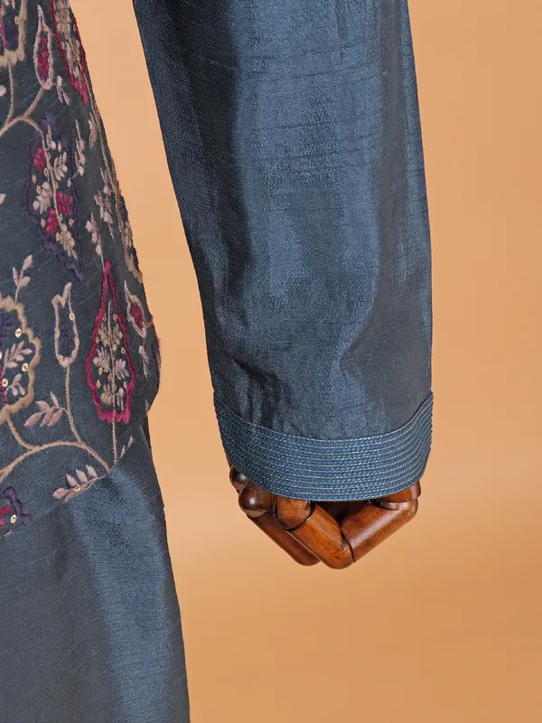 Pacific silk waistcoat set for men