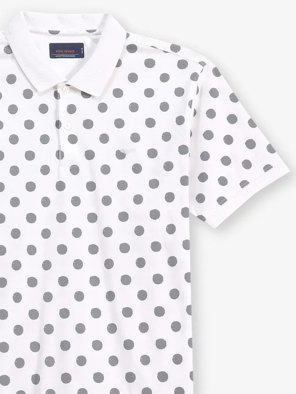 PARK AVENUE printed white cotton t-shirt