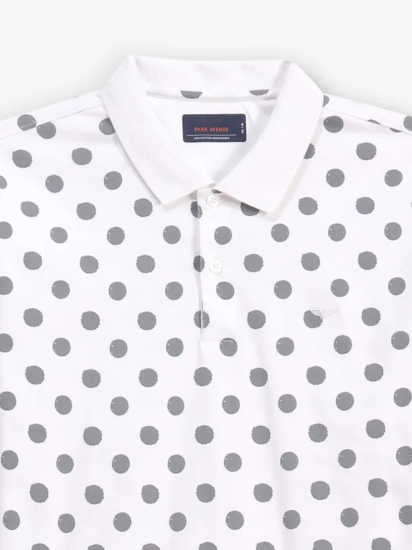 PARK AVENUE printed white cotton t-shirt