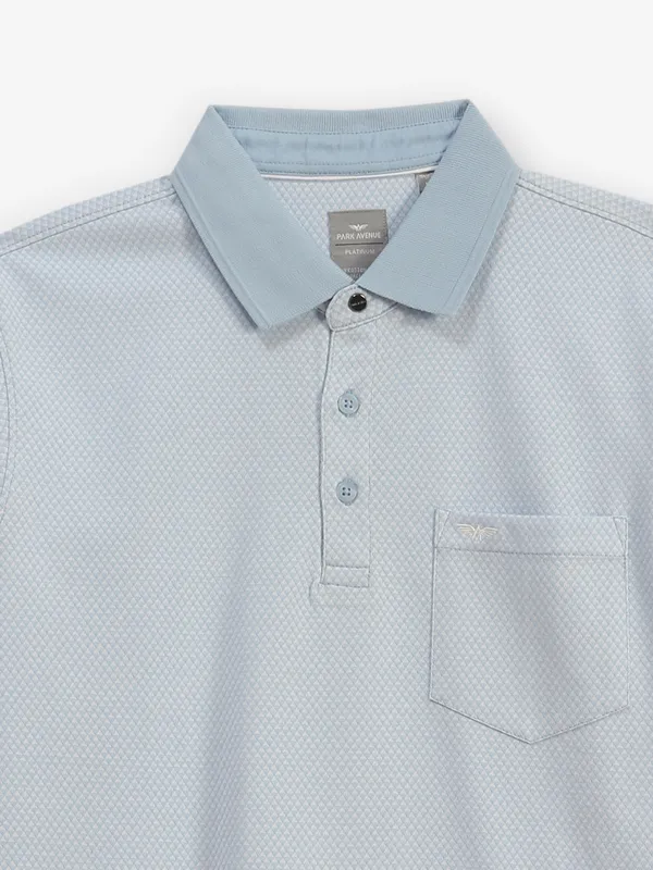 PARK AVENUE sky blue cotton t-shirt