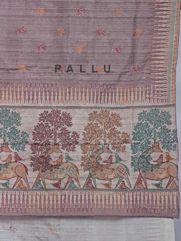 Pastel onion pink silk saree for women